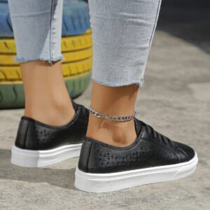 5569274d-e052-4c77-b445-132b5542df6c.jpg Cutout Flat Shoes Lace-up Hollow Out Walking Shoes For Women Loafers