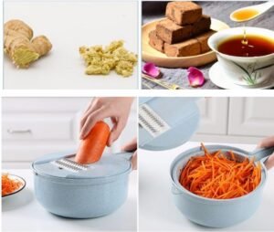8-in-1 Mandoline Slicer & Vegetable Cutter - Versatile Kitchen Accessories for Easy Peeling, Grating, and Slicing