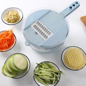 8-in-1 Mandoline Slicer & Vegetable Cutter - Versatile Kitchen Accessories for Easy Peeling, Grating, and Slicing
