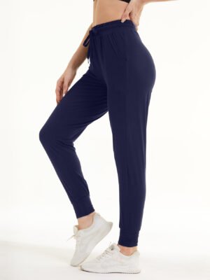 Sweatpants - Cropped New Solid Color Zhang Green