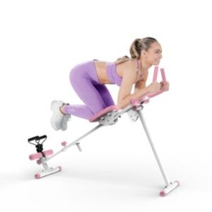 4-in-1 Ab Workout Exercise Equipment Rowing Machine Leg Press Machine Ab Glider Machine Roman Chair Fitness Equipment For Ab Workout Core Strength Training