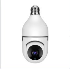 1080P WiFi Bulb Camera with 4X Zoom - E27 Home Security & 5G Alarm Monitor