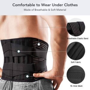 Lumbar Lower Back Support Brace Pain Relief Posture Orthosis Waist Belt Therapy