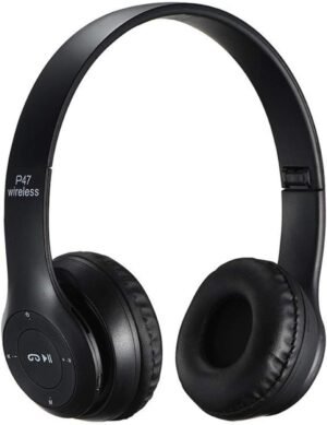 P47 Foldable Wireless Bluetooth Stereo FM Over Ear Headphones