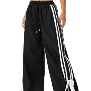 Women's Clothes Casual Pants Slimming High Waist Wide Legs Trousers