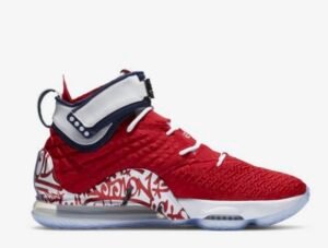 Nike Lebron 17 Graffiti Fire Red