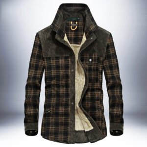 1242375262855.jpg Winter Jacket Men Thicken Warm Fleece Jackets Coats Pure Cotton Plaid Jacket Military Clothes