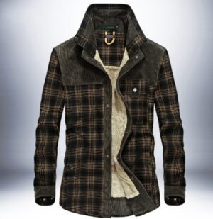 24874654757827.jpg Winter Jacket Men Thicken Warm Fleece Jackets Coats Pure Cotton Plaid Jacket Military Clothes