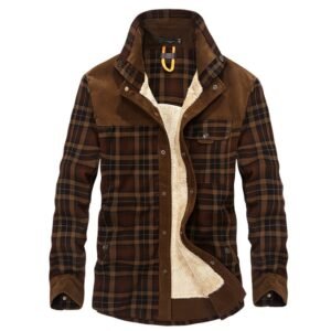 922513305498.jpg Winter Jacket Men Thicken Warm Fleece Jackets Coats Pure Cotton Plaid Jacket Military Clothes